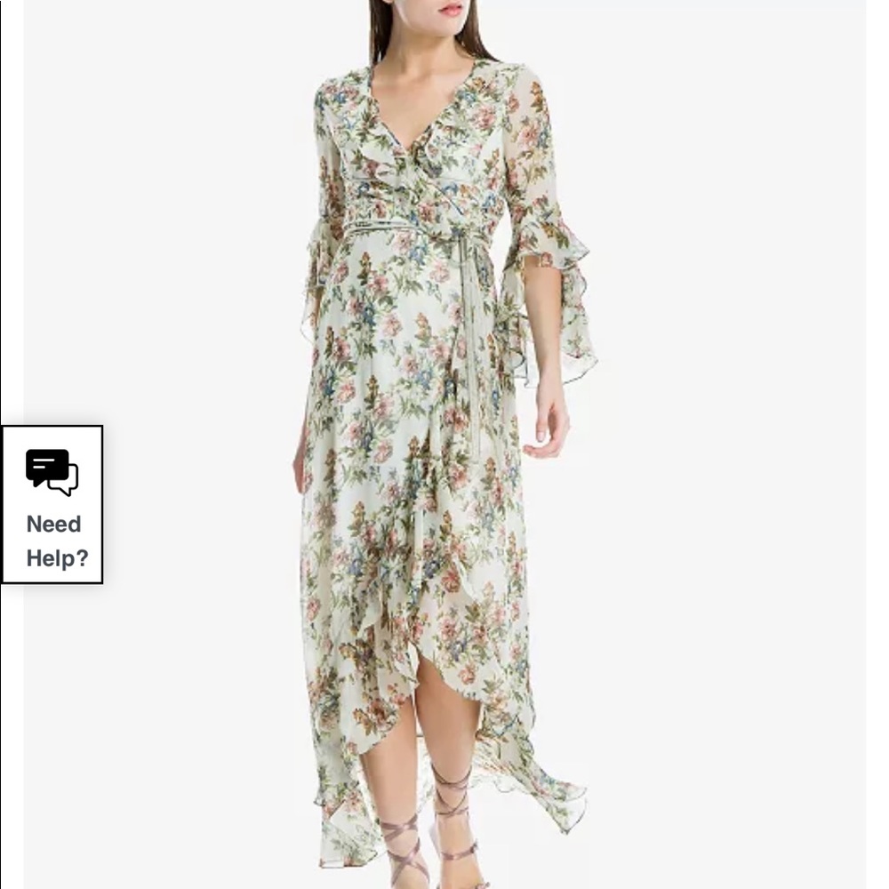 Max Studio Floral Wrap Dress NWT